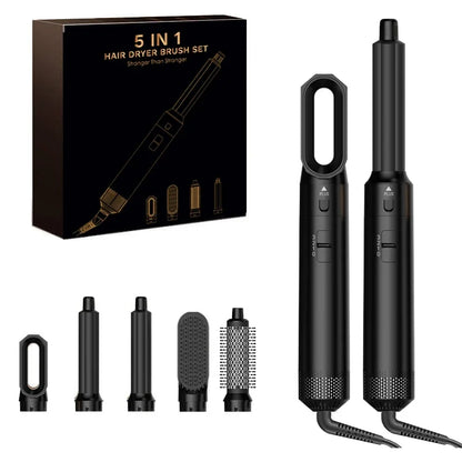 5 in 1 Hair Dryer Brush and Styler Kit Professional Hot Air Comb Curling Iron Hair Straightener for Volumizing and Styling